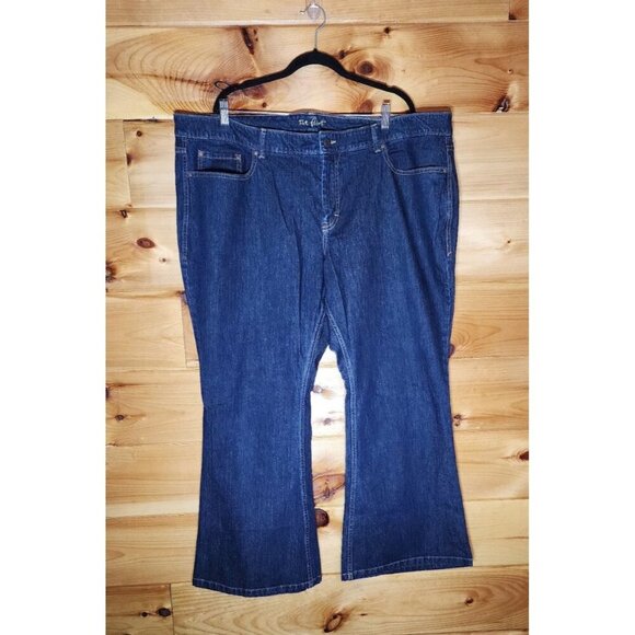 Old Navy The Flirt Plus Size 24 Short Jeans Blue Denim Bootcut 5 Pocket Stretch - Picture 4 of 7